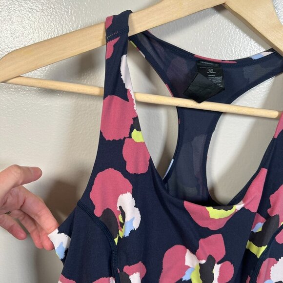 Sweaty Betty Power Workout Dress Size 4 Blue Pink Floral Tennis Golf Travel - Picture 5 of 10